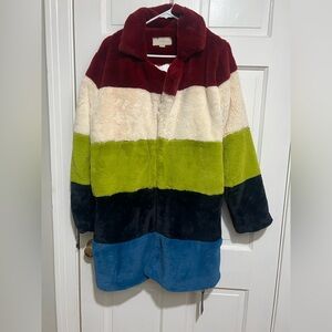 NEW‎ Women’s Stripe Coat Blank NYC Size Medium